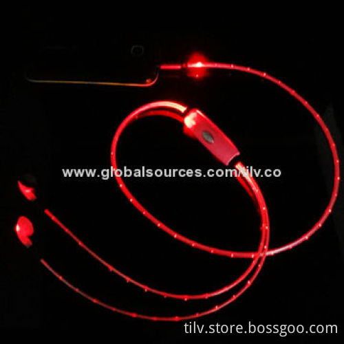 LED EL Lighting Headset for iPhone 5, Cheap Price